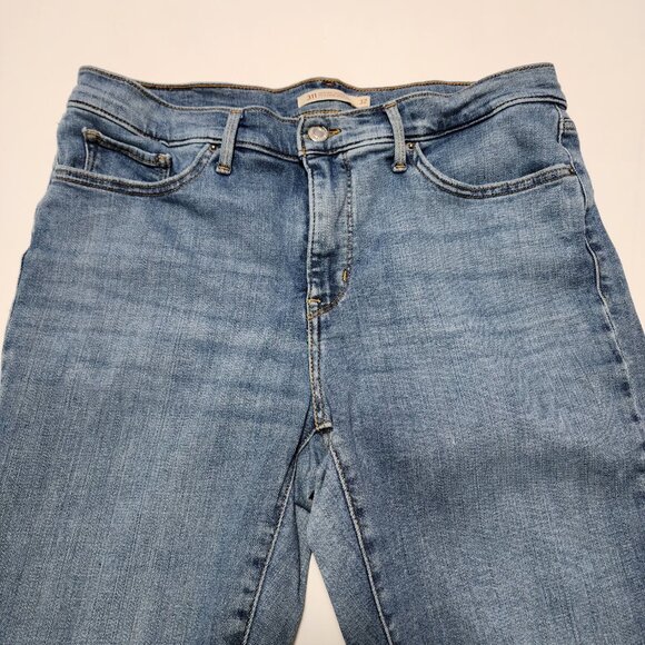 Levi's 311 Medium Wash Stretch Denim High Rise Shaping Skinny Jeans - Picture 4 of 9